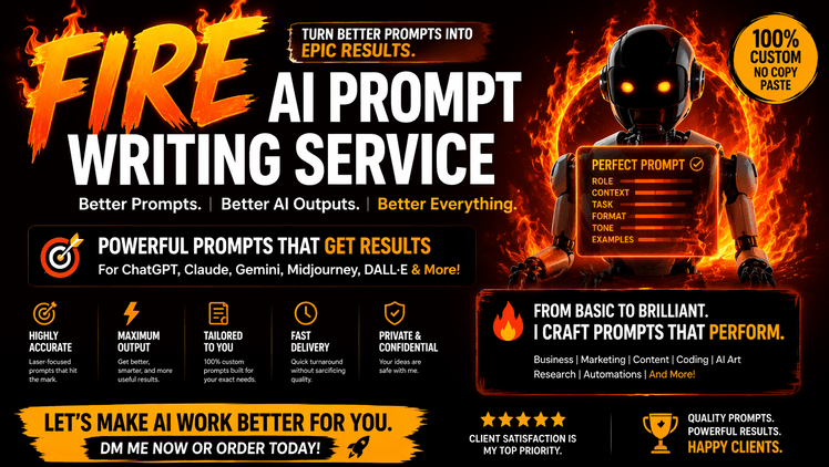 287890FIRE! AI Prompt writing service